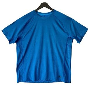 REI T-Shirt Mens XL Blank Blue Outdoor Active Hiking Work